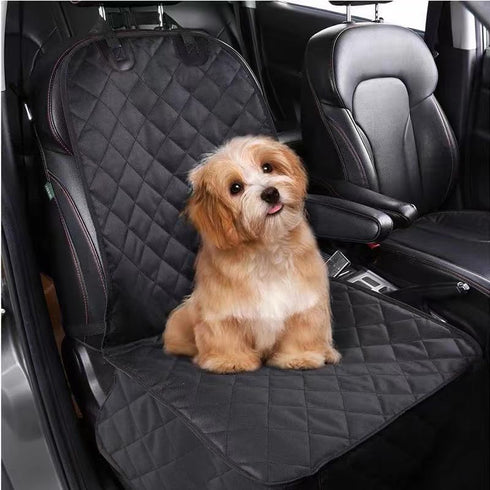Front Dog Car Seat Cover - Waterproof Car Seat Covers for Dogs Front Seats Only Car Seat Protector for SUV Trucks Sedans Front Seat Universal - Bl...