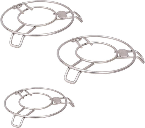 Stainless Steel Pot Stand Set of 3, Pot Stand Mat Pack of 3,Stainless Steel Heat Resistant Hot Pan...