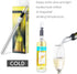 3 in 1 Wine Chiller Wine Bottle Cooler Stick Stainless Steel Freezer with Aerator & Pourer Decanter for Whiskey Cocktails Beers...