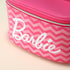 MINISO Barbie Barrel Cosmetic Bag Large Capacity Travel Makeup Bag with Handle for Women Ladies Grils Zipper Pouch Makeup Organizer...