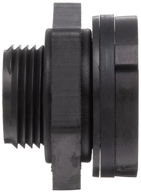 Dixon 60401 Polypropylene Pipe and Welding Fitting, Bulkhead, 3/4" NPT Female, 1-3/8" Hole Size...