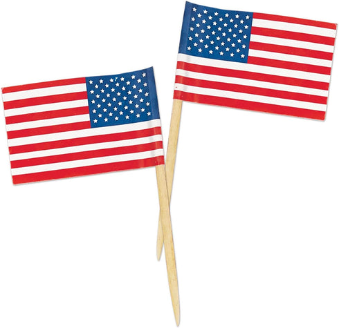 Beistle Packaged U S Flag Picks...