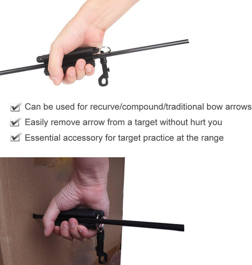 KRATARC Archery Arrow Puller Target Remover Gripper with Belt Clip...