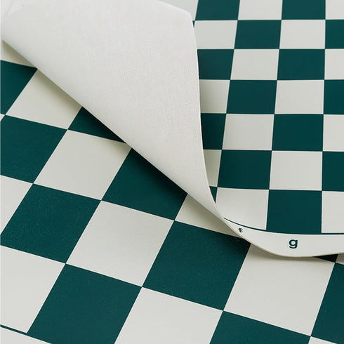 20" Tournament Roll Up Chess Board, Tournament Chess Mat, Vinyl with Green Squares, Chess Rollable Chessboard, Non Slip Travel Chess Board Mat for...