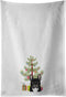 Caroline's Treasures BB1599WTKT Christmas Tree and French Bulldog White Kitchen Towel Set of 2 Dish Towels Decorative Bathroom Hand Towel for Hand...