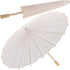 Toyvian 2 Pcs White Parasol Umbrella Chinese/Japanese Decorative Umbrella DIY White Paper Parasol Umbrella for Crafts, Photo Props (30cm, Random S...