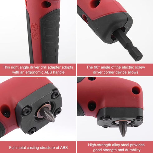 1PC Right Angle Attachment Electric Screwdriver Repair 90 Degree Corner Device Screwdriver Socket Adapter Drill Bit Corner Adapter...