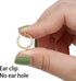 30 Sets Clip-on Earring Converters Non-Pierced Earring Components Findings Dangle Ear Clips with Easy Open Loop and Silicone Pads for Daily Access...