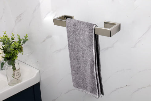 TocTen Bath Towel Rack - Square Base Thicken SUS304 Stainless Steel Towel Bar for Bathroom, Bathroom Bar Accessories Towel Rod Heavy Duty Wall Mou...