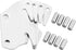 Universal Wood Rail Hook Plates for Footboard Frame, Replacement Wooden Bed Frame Bracket Headboard (Set of 4)...