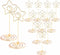 12pcs Table Number Holders, 3.35 inch Place Card Stands, Gold-Star Shaped for Wedding, Party, Birthday...