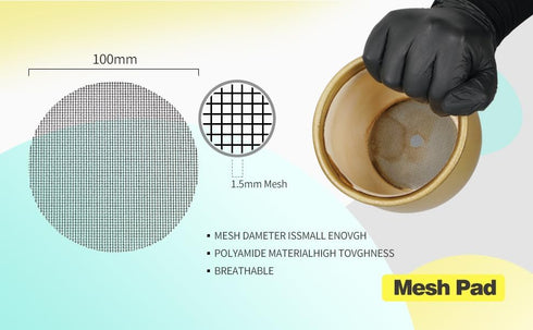 50Pcs Flower Pot Hole Mesh Pad Garden's Drainage Mesh Hole Screens Prevent Soil Loss Anti (2"x2")...