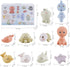 Bath Toys for Babies 6-12 Months - 10PCS Bath Squirt Toys Silicone Ocean Animals Bathtub Float Toy for Water Play Kids Preschool Education Toy Lea...