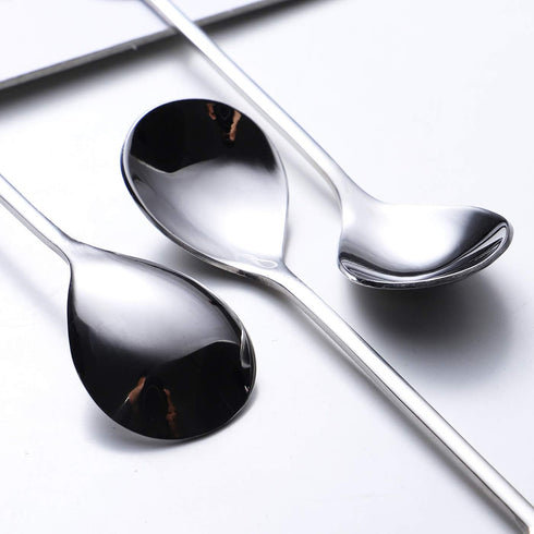 Music Note Spoons 6-Pack Creative Cute Teaspoons 18/10 Stainless Steel Staff Musical Notation Shaped Coffee Spoons by IRONX (silver-music note)...