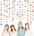 Rose Gold Number 21 Circle Dot Twinkle Star Garland Kit Metallic Hanging Streamer Bunting Banner Backdrop Decoration for Girls 21st Birthday Final...
