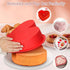 3 Pcs Cake Silicone Molds,Heart shaped cake pans Silicone Mold for Baking Homemade Dining,Reusable Silicone Fondant Mold Rainbow Mousse Cake Molds...