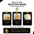 Herb To Body Irish Sea Moss – 4oz, Gold, 100% Wildcrafted from Saint Lucia, Raw and Dried Sea Moss, Vegan Superfood with 90+ Minerals, Non-GMO...