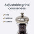 Olde Thompson 4.5" Monterey Acrylic Salt Shaker & Pepper Mill Set, Adjustable Pepper Grinder...