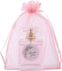 HRX Package Organza Bags Blush Pink 5x7 inch 100pcs, Mesh Jewelry Pouches Candy Bags Drawstring Empty Sachet for Wedding Baby Shower Party...