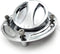 HTTMT MT249-042-CD Chrome Keyless Gas Cap Twist Off Fuel Tank Cap Compatible with 1997-2003 Suzuki GSX-R 600 1996-2003 GSX-R 750 2001-2002 GSX-R 1...