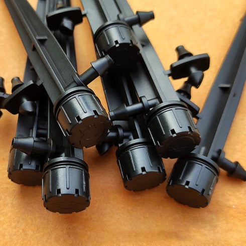 30 PCS drip Irrigation Launcher, 360 Degree Adjustable, with Stakes, Suitable for 1/4 inch drip Irrigation System, Garden, Greenhouse, Lawn, Flowe...