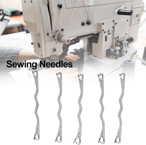 5Pcs Knitting Machine Repair Needles Double Ended Stainless Steel Knitting Loom Machine Sewing Needles Knitting Tools Accessories Hook Kits...