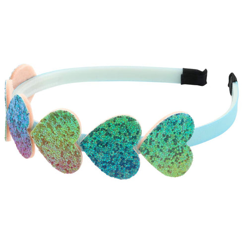 XIMA Glitter Heart Girls Headbands Rainbow Star Hariband for Children Girls Hair Accessories Pack of 8...