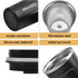 12 oz Stainless Steel Vacuum Insulated Tumbler - Coffee Travel Mug Spill Proof with Lid - Thermos Cup for Keep Hot/Ice Coffee,Tea and Beer (Black)...