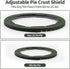 Pie Crust Shield Silicone Crust Protector Covers for Edges of Pie, Adjustable Pie Ring for Crust Pie Saver Baking Pie Pizza Fits 8-9.5 Inch, 2 Set...