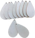 NUO RUI Unfinished Wood Teardrop Earring Pendant 2 1/2" x 1 3/8" Blanks Laser Cut Jewelry Shapes 25 Pieces...