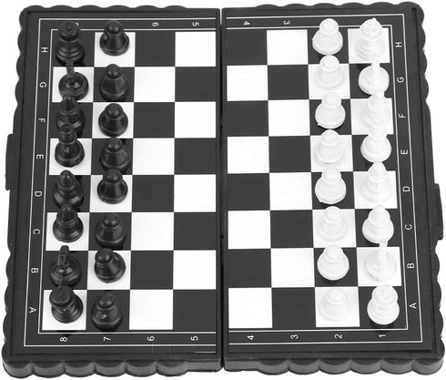 Magnetic Chess Kids,Mini Travel Chess Sets,Portable Plastic Folding Chessboard for Party Family Activities Chess Set Magnet Chess Chess...