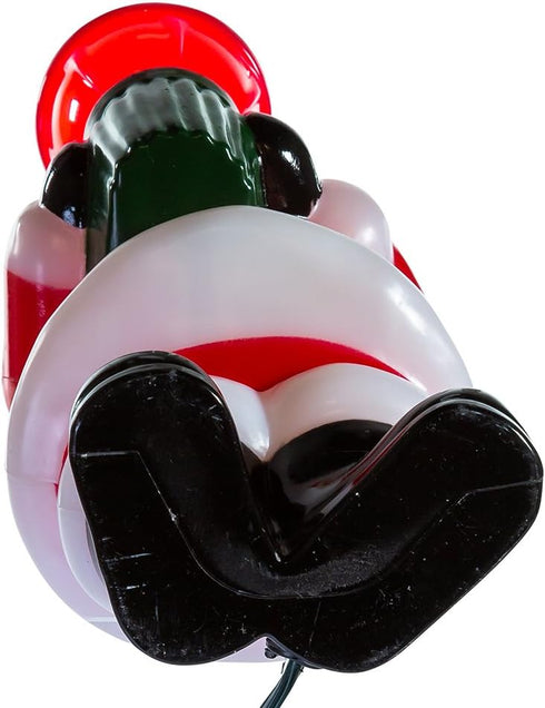 Kurt Adler Jolly Santa Bubble Light Tabletop Decoration, 7 1/4-Inch...