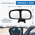 Blind Spot Mirror, Double Glass Convex Rearview Mirror, Adjustable HD Wide Angle Auxiliary Side View Mirror with Frame for Most Vehicles, Universa...