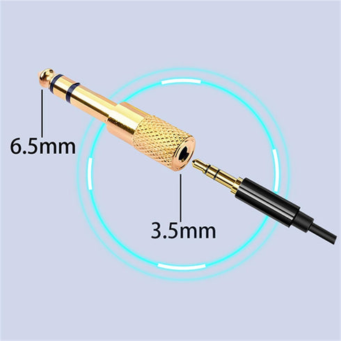 Headphone Adapter 6.35mm Male to 3.5mm Female Stereo Audio Aux Adapter 1/8 Inch to 1/4 Inch Headphone Jack Adapter for Guitar Amplifier, Headphone...
