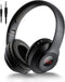 X5 Wireless FM Radio Headphones with Bluetooth, Built in Microphone, Rechargeable and Portable Radio Headset, Over Ear Headphone with Soft Ear Muf...