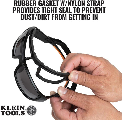 Klein Tools 60483 Safety Glasses Removable Gasket with Nylon Strap fit Klein Professional Full Frame Safety Glasses (Sold Separately)...