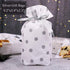 Enjonar 24pcs Treat Bags Party Favor Bags Silver Gift Bag Plastic Drawstring Bag for Candies Goodies Gift Wrapping...