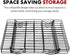 ShellKingdom Cooling Racks, Stainless Steel Non-Stick Baking Racks And Oven Safe Wire Cool Racks for Cookies, Cakes and Baking,3-Tier,Foldable...