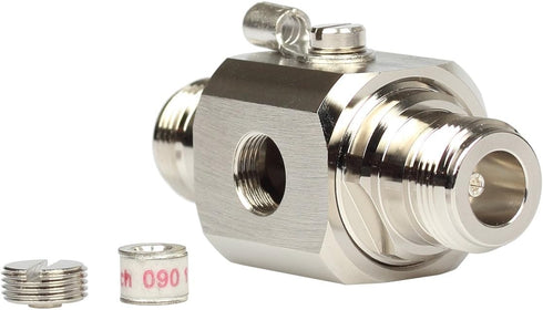 Lightning arrestor N Female to Female 50 Ohm Lightning Surge Protector with 90 V Gas Tube DC-3GHz...