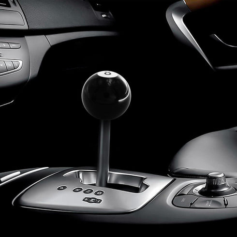 HiSport Black 8 Ball Gear Shift Knob, Round Shifter Knobs Black Billiard 8 Style Universal 4 5 6 Speed with 3 Adapters for Manual Car (M 8 * 1.25,...