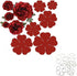 3D Rose Flower Metal Die Cuts,Wedding Flower Leaf Leaves Cutting Dies Cut Stencils for DIY Scrapbooking Album Decorative Embossing Paper Dies for ...