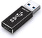 ELECTOP Double Sides 10Gbps, USB 3.1 GEN 2 Male to Type-C Female Adapter, Support Both 10Gbps Charging & Data Transfer, USB A to USB C 3.1 Convert...