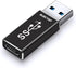 ELECTOP Double Sides 10Gbps, USB 3.1 GEN 2 Male to Type-C Female Adapter, Support Both 10Gbps Charging & Data Transfer, USB A to USB C 3.1 Convert...