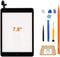 PUNG for iPad Mini 1/iPad Mini 2 Screen Replacement,A1432 A1454 A1455 A1489 A1490, Touchscreen Digitizer (Black), with Home Button, Full Repair Ki...