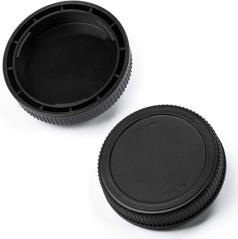 Camera Body Cap and Lens Rear Cap Cover Replacement Set for Olympus OM Mount Cameras and Lens,2 Sets...