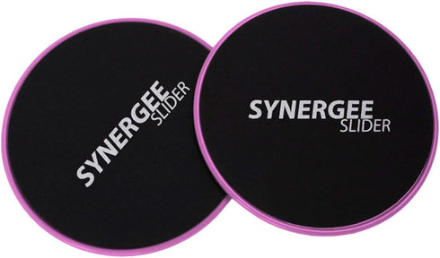 Synergee Core Sliders. Dual Sided Use on Carpet or Hardwood Floors. Abdominal Exercise Equipment...
