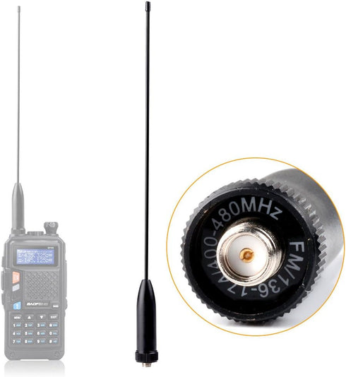 REVEX RA-881L Dual Band Walkie Talkie Handheld Two Way Raido Antenna for UV5X/5R/5REplus Kenwood Linton PUXING Portable Handheld Radio...