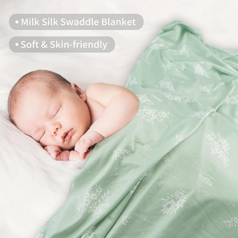 Viviland Jersey Swaddle Blanket, Ultra Soft Stretchy Receiving Blanket, Newborn Swaddle Wrap for Boys & Girls, 40 x 30 inches, 2 Pcs...