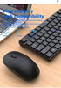 Ergonomic Wireless Keyboard and Mouse Combo, 2.4G Full Sized Ergonomic Keyboard, 12 Short-Cut Keys and Quiet Click Mouse for Laptop, Mac, Windows,...