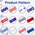 Hying 12 PCS 4th of July Patriotic Ribbons, 3/8" Width Patriotic Grosgrain Ribbons American Stars Craft Ribbon Red Blue Buffalo Plaid Ribbons for ...